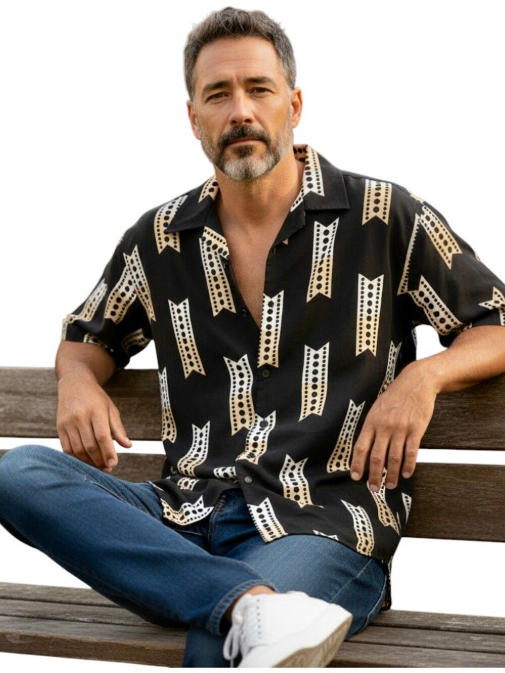 Gochu Hawaiian Vintage Shirt Button Up Mens Medium NEW